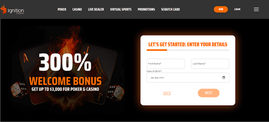Ignition Casino screenshot 1
