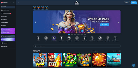 Loki Casino screenshot 1